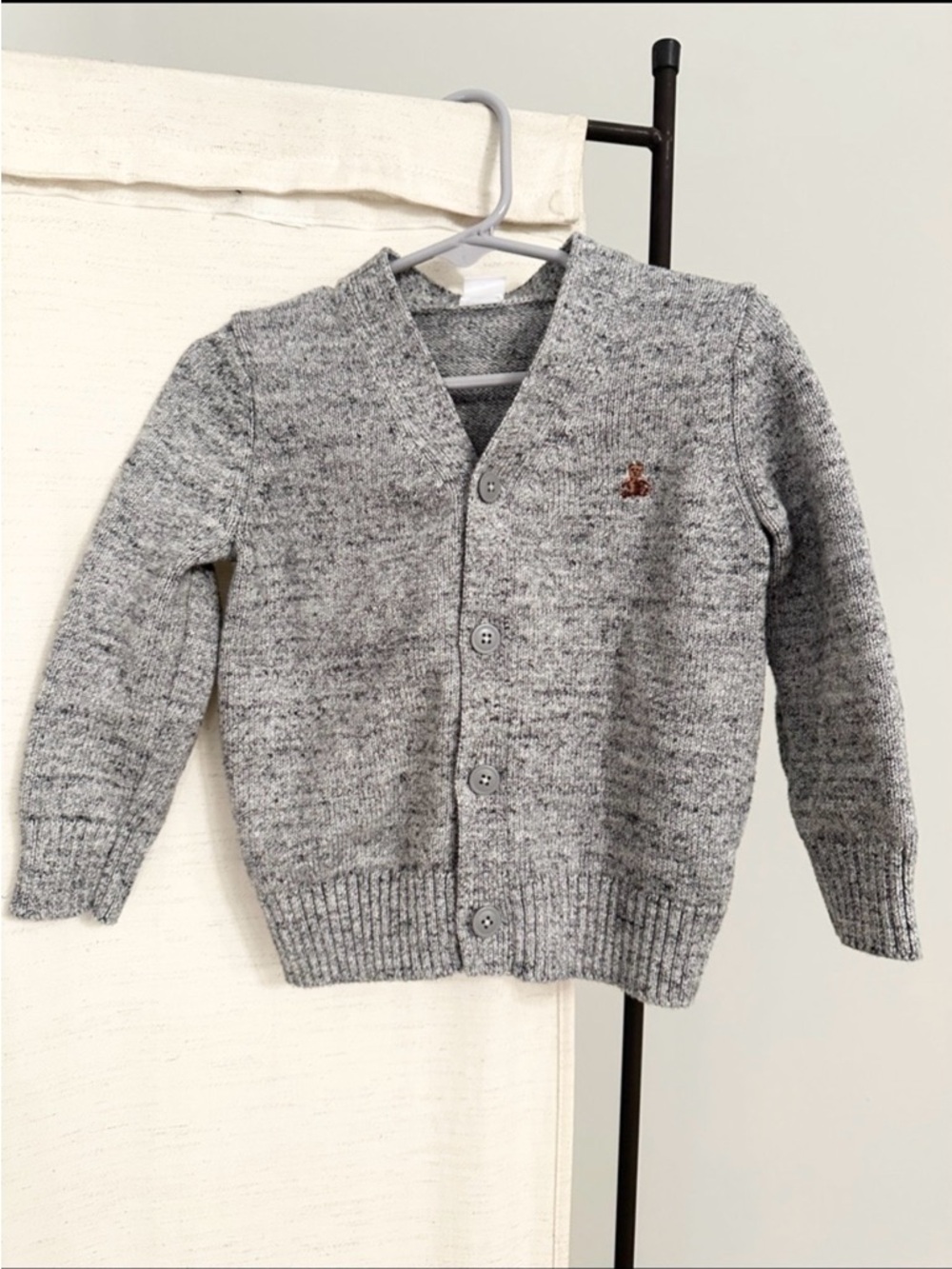 Gap Kids Toddler Baby Light Heather Grey Sweater Cardigan 2T